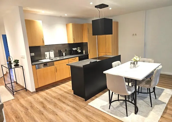 Moderne Mit Kochinsel In Zentral Ruhig Und Netflix - Erstbezug Wehome Komfort